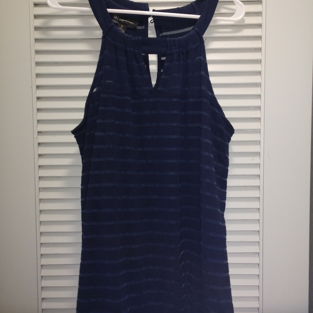 Inc tank top royal blue